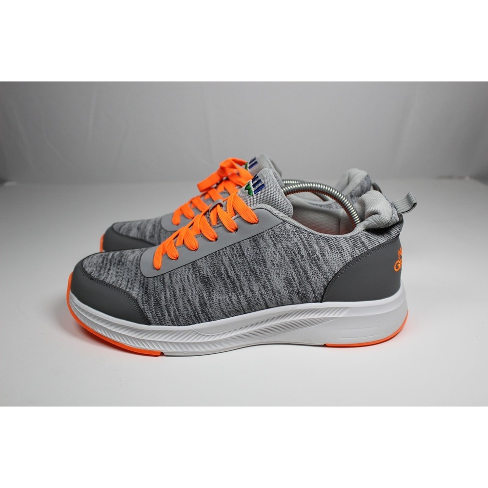 Now Natural Grocers Mens 12 Athletic Shoes Gray Orange Low Top Lace Up Sneaker‎